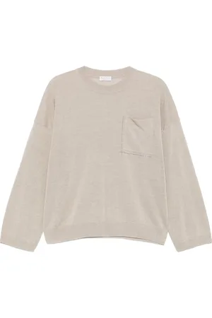 Brunello Cucinelli Fein gestricktes T-Shirt