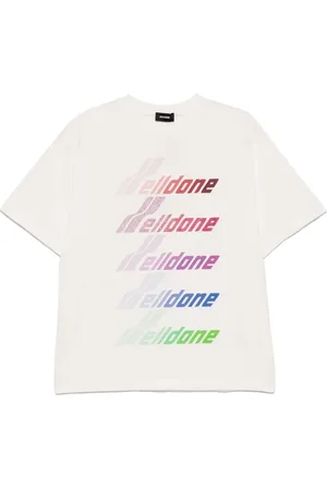 We11 Done T-Shirt mit mehreren Logos