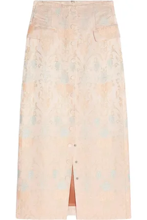 DRIES VAN NOTEN Klassischer Jacquard-Midirock