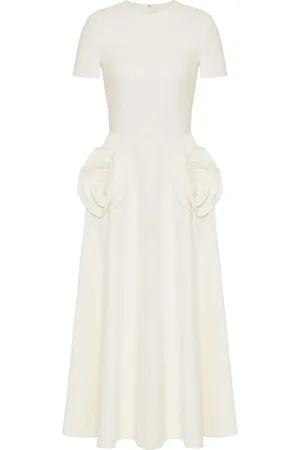 VALENTINO GARAVANI Crepe Couture Midikleid