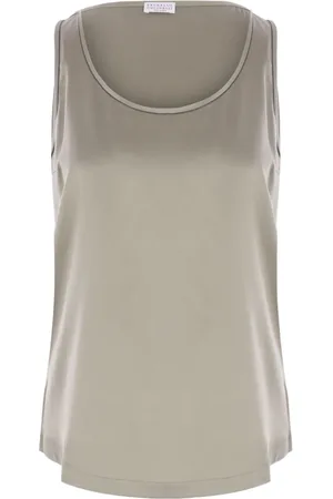 Brunello Cucinelli Top aus Seide