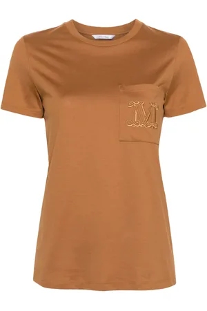 Max Mara T-Shirt mit Logo-Stickerei