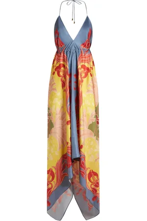 Etro Seidenkleid mit grafischem Print