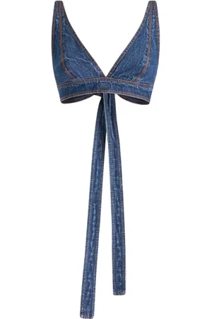 Etro Jeans-Bralet mit Schnürung