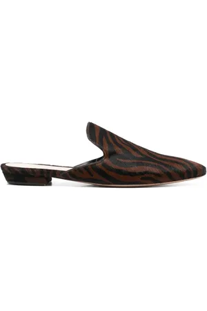 Gianvito Rossi Slipper mit Zebra-Print