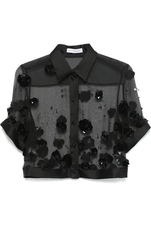 Viktor & Rolf Cropped-Sweatshirt mit Pailletten