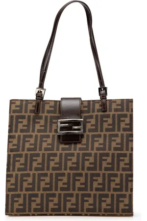 Fendi 2000-2010 Zucca Canvas Tote Bag