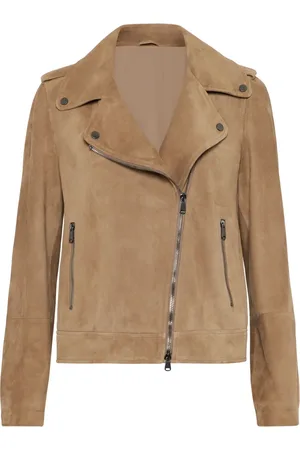 Brunello Cucinelli Klassische Lederjacke