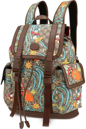 Gucci X Disney 2020 GG Supreme Donald Duck Rucksack