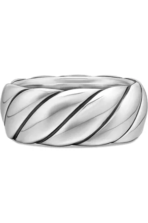 David Yurman Sculpted Cable Sterlingsilber-Ring (9mm)