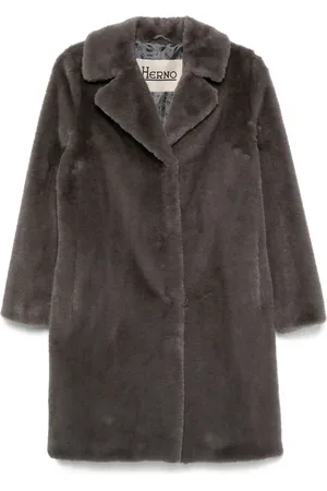 HERNO Mantel aus Faux Fur