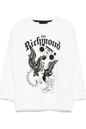 John Richmond Sweatshirt mit Logo-Print
