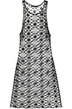 Kiki de Montparnasse Midikleid mit Diamante-Stickerei