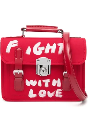 Comme des Garçons Umhängetasche mit grafischem Print