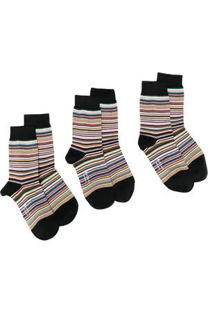Paul Smith 3er-Set Intarsien-Socken mit Streifen