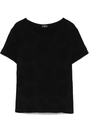 CHANEL 2010 T-Shirt mit Blumenmotiv