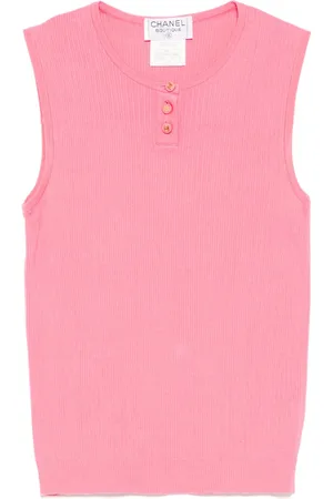 CHANEL 1997 geripptes Top