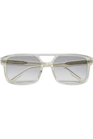 Ermenegildo Zegna Sonnenbrille mit eckigem Gestell