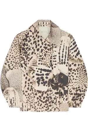 DRIES VAN NOTEN Jacke mit abstraktem Muster