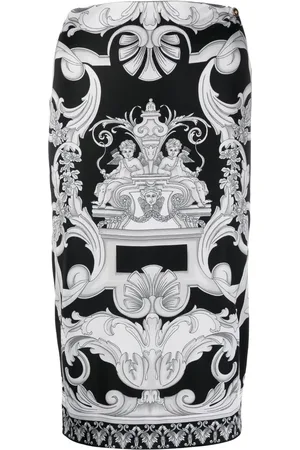 VERSACE Silver Baroque Midirock