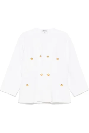 CHANEL 1990s Jacke mit CC-Knöpfen