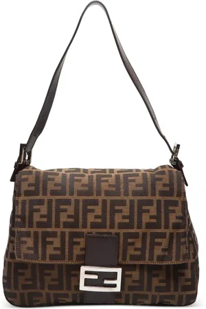 Fendi 2000-2015 Zucca Mamma Baguette Schultertasche