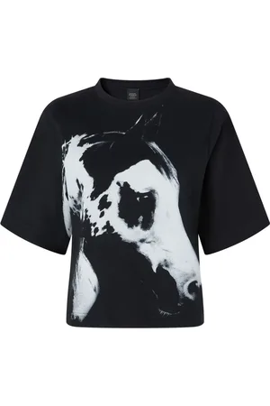 Pinko T-Shirt mit Pferde-Print