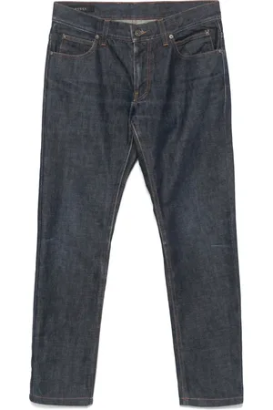 Gucci 2000s Jeans mit Logo-Stickerei