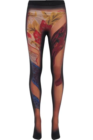 Marine Serre Strumpfhose aus Jersey