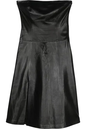 VERSACE 2000s Lederkleid