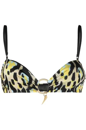 Roberto Cavalli Bikinioberteil mit Leoparden-Print