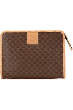 Céline 2014 Macadam Clutch aus beschichtetem Canvas