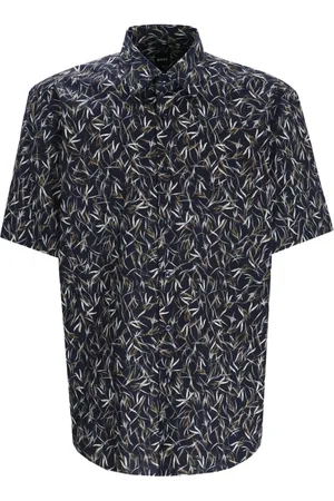 HUGO BOSS Joe Hemd mit Blatt-Print