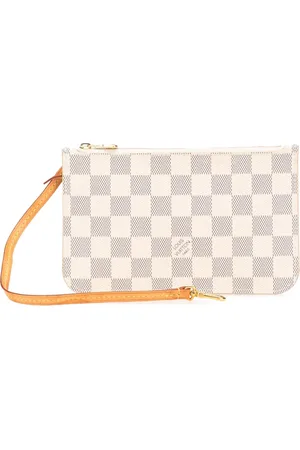 LOUIS VUITTON 2017 Damier Azur Neverfull PM Clutch