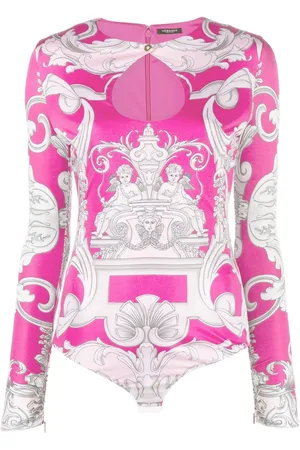 VERSACE Body aus Seide mit Barocco-Print