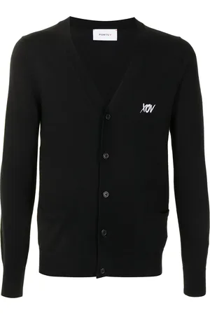 Ports V Cardigan mit Logo-Print