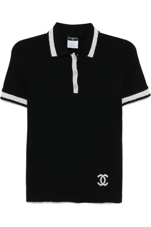 CHANEL 2004 Kurzärmeliges Strickoberteil