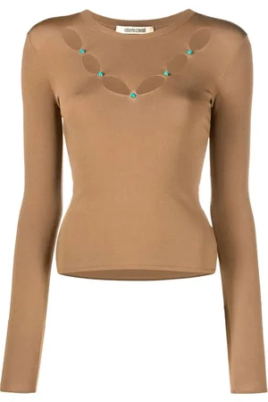 Roberto Cavalli Verziertes Top
