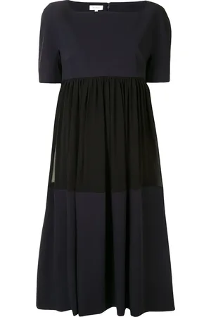 DELPOZO Midikleid in Colour-Block-Optik