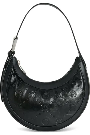 Marine Serre Schultertasche aus Leder