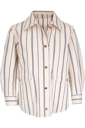AKRIS Gestreifte Hemdjacke