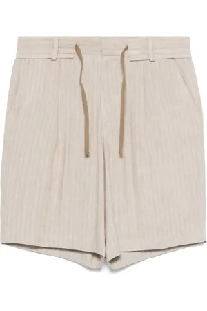 Emporio Armani Shorts mit Fischgrätenmuster