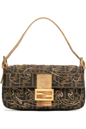 Fendi Baguette Schultertasche mit Perlen