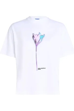Karl Lagerfeld T-Shirt mit Blumen-Print