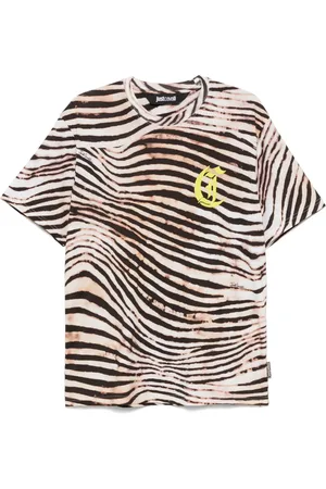 Roberto Cavalli T-Shirt mit Dschungel-Print