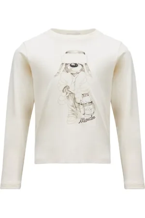 Moncler T-Shirt mit Hunde-Print