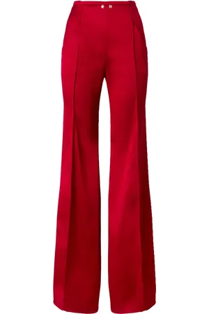 GENNY Ausgestellte Hose mit Satin-Finish