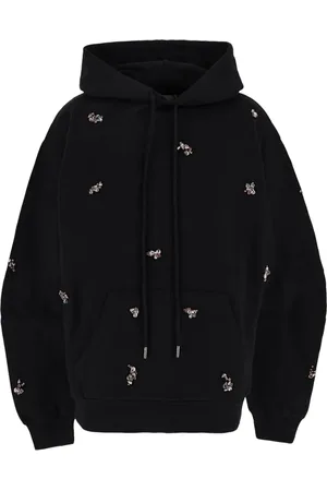 Des Phemmes Hoodie mit Kristallverzierung