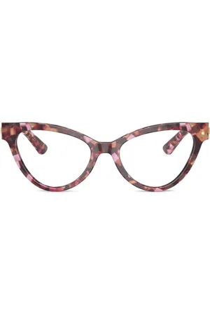 Dolce & Gabbana Brille mit Logo-Schild