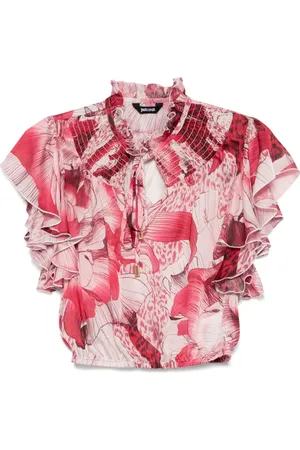 Roberto Cavalli Oberteil mit Blumen-Print